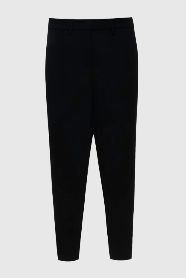 Women's slim-fit cropped pants black