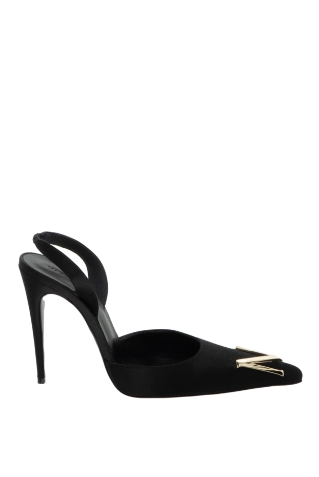 Magda Butrym женские туфли из кожи и шелка черные женские купить с ценами и фото 171603 - фото 1