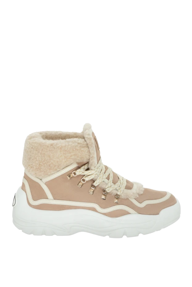 Valentino woman beige suede and fur sneakers for women buy with prices and photos 171622 - photo 1