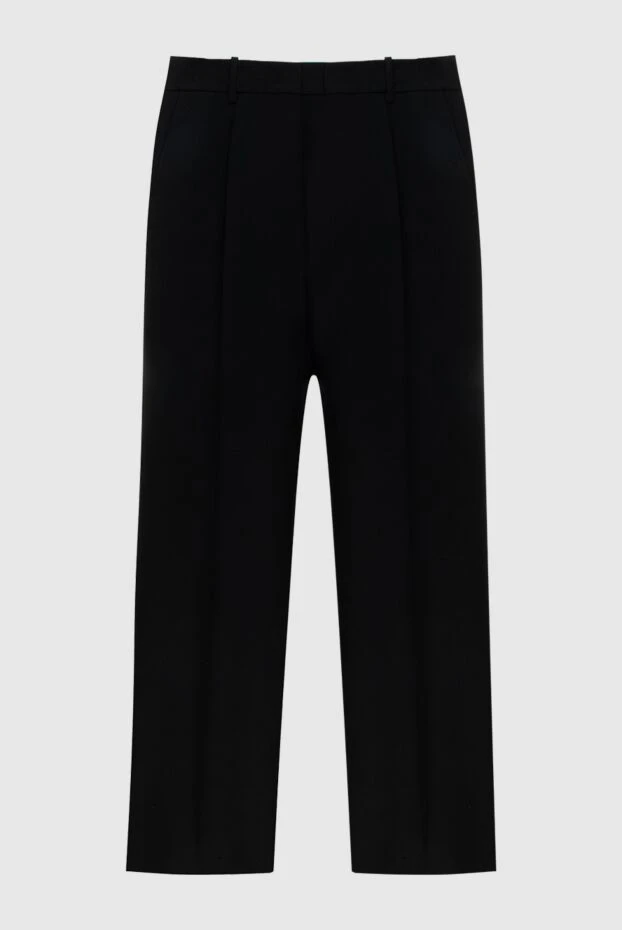 Valentino женские брюки из шерсти и шелка черные женские купить с ценами и фото 171642 - фото 1