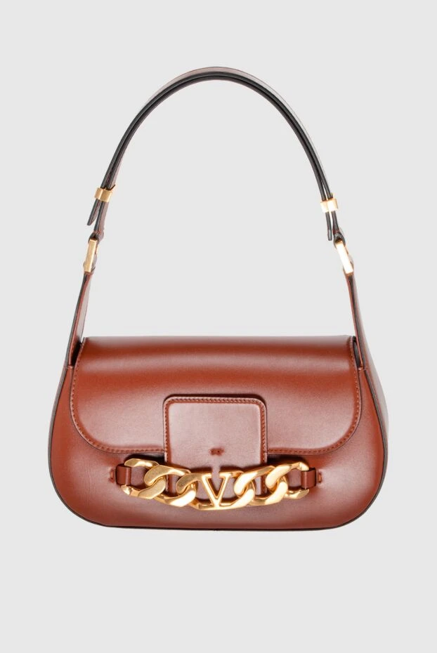 Valentino жіночі сумка зі шкіри коричнева жіноча купити фото з цінами 171659 - фото 1