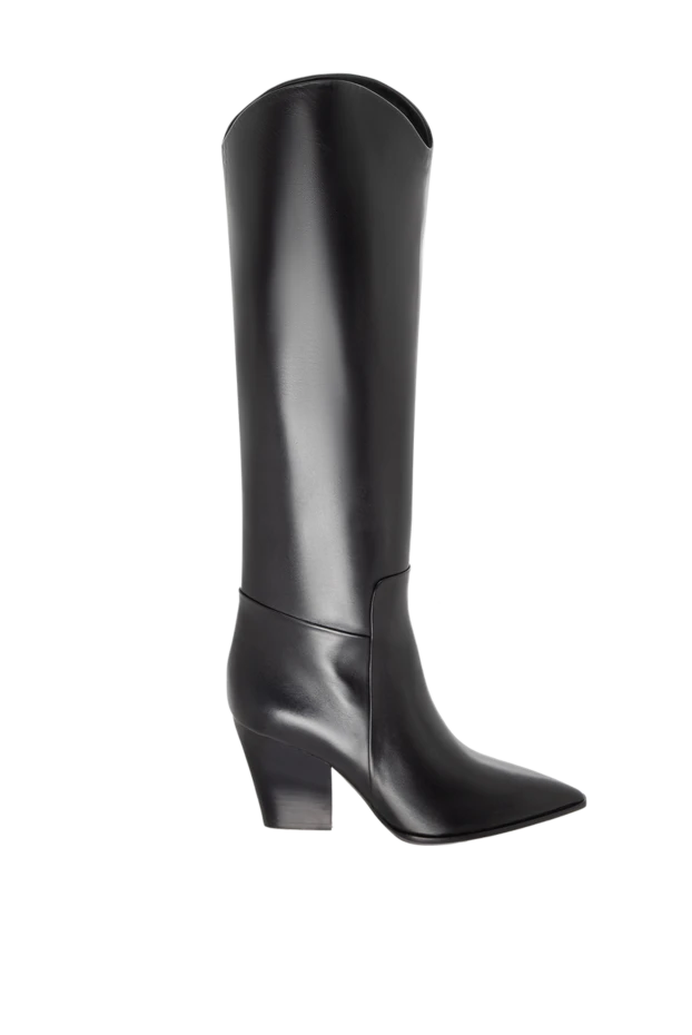 Santoni woman black leather boots for women 171664 - photo 1