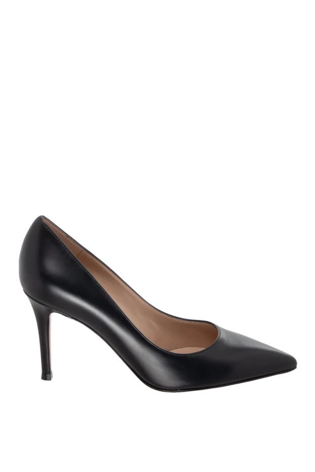 Gianvito Rossi женские туфли кожаные черные женские купить с ценами и фото 171670 - фото 1