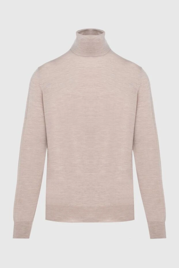 Brunello Cucinelli beige wool and cashmere men's golf 171708 - photo 1