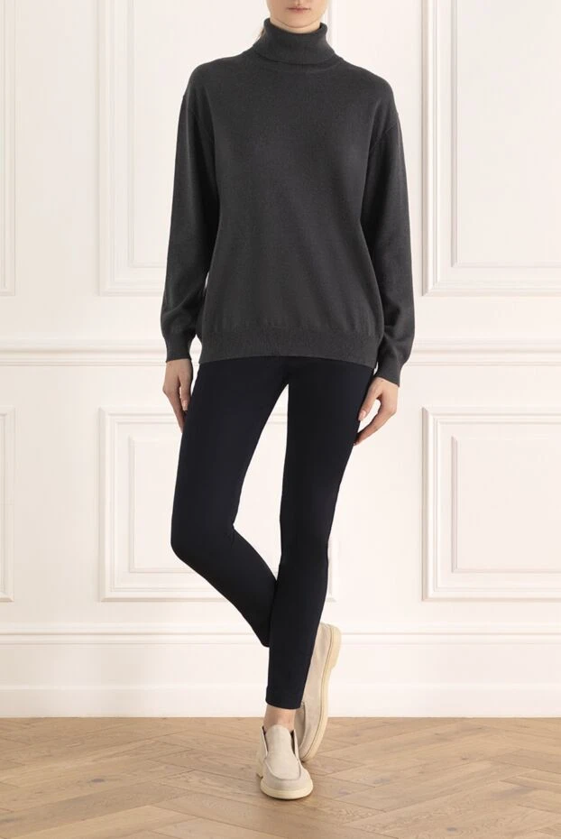 Brunello Cucinelli cashmere golf gray women's 171709 - photo 2