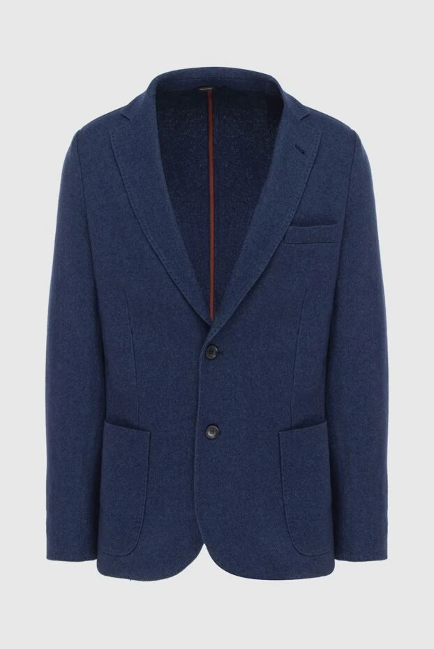 Loro Piana мужские пиджак из шелка и кашемира синий мужской купить с ценами и фото 171745 - фото 1