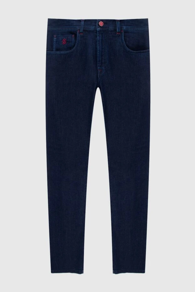 Scissor Scriptor мужские джинсы из хлопка, полиэстера и полиуретана синие мужские купить с ценами и фото 171803 - фото 1