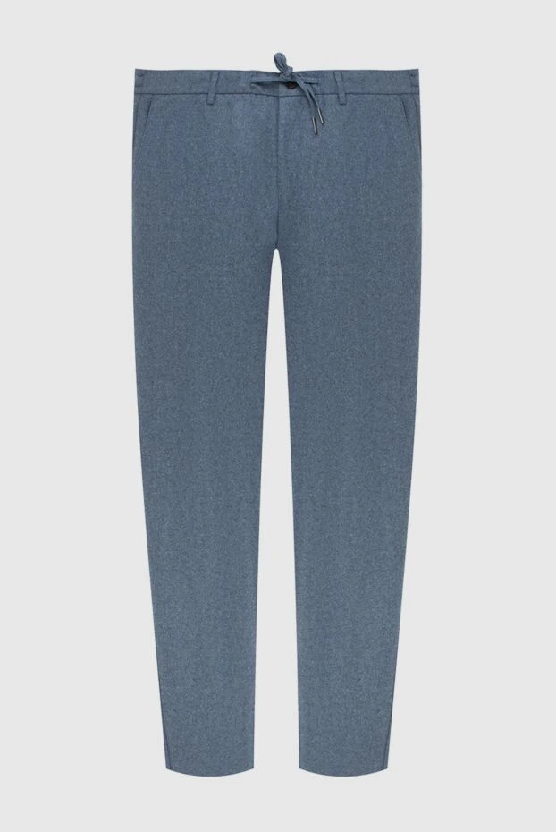 Cesare di Napoli man men's blue wool trousers buy with prices and photos 171809 - photo 1