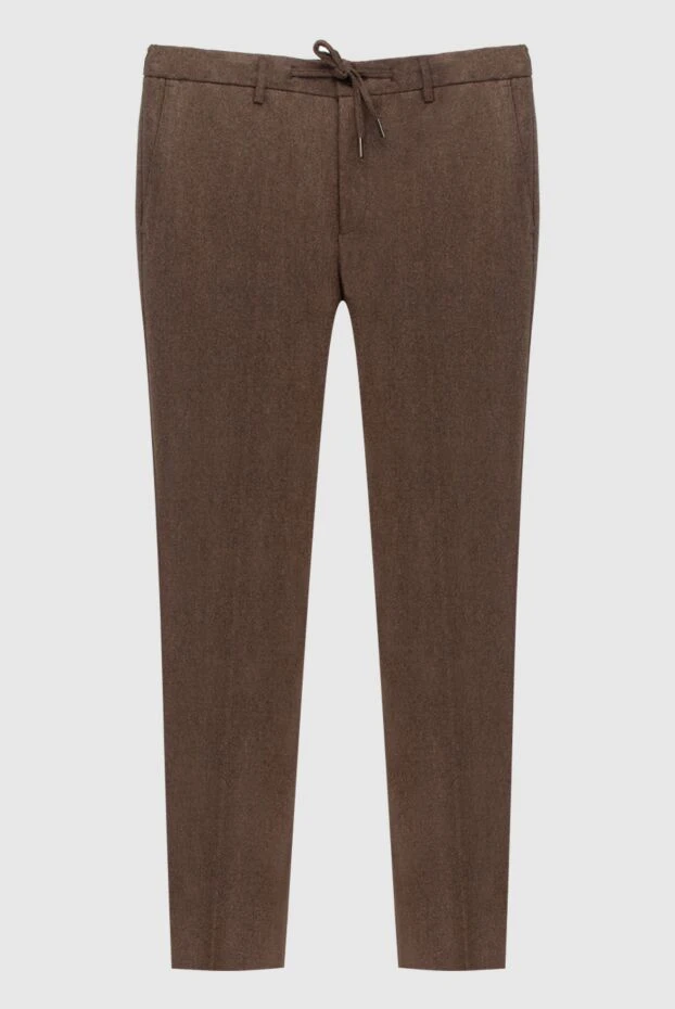 Cesare di Napoli мужские брюки из шерсти коричневые мужские купить с ценами и фото 171811 - фото 1