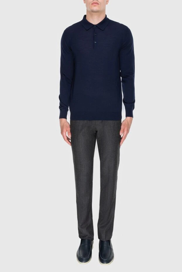 Cesare di Napoli man gray wool and cashmere trousers for men buy with prices and photos 171814 - photo 2