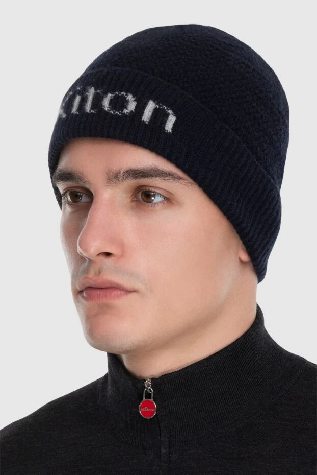 Kiton man cashmere hat black for men 171827 - photo 2