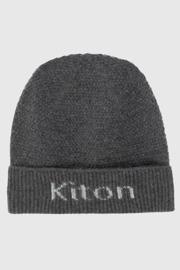 Kiton man gray cashmere hat for men buy with prices and photos 171828 - photo 1