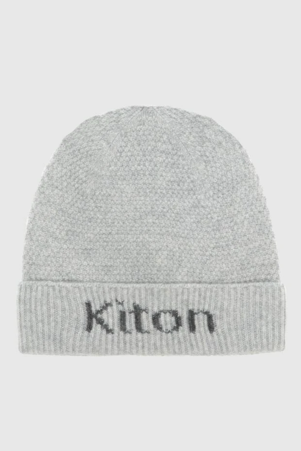 Kiton man gray cashmere hat for men buy with prices and photos 171829 - photo 1