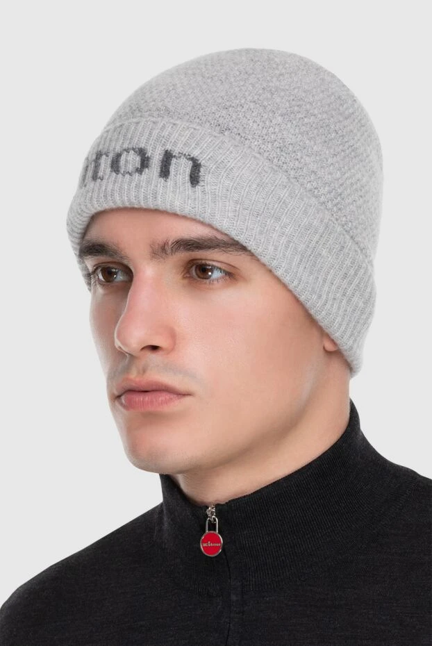 Kiton man gray cashmere hat for men 171829 - photo 2