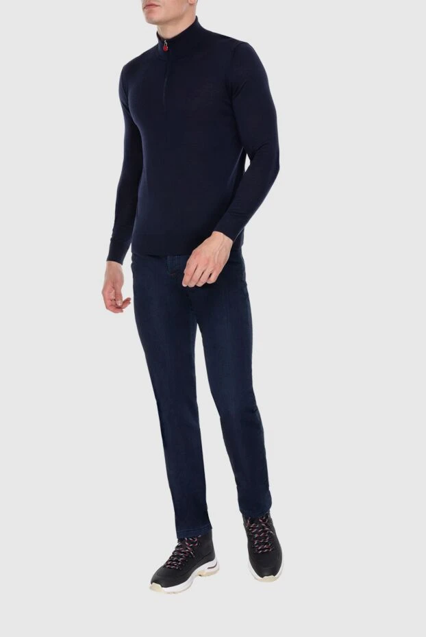 Kiton man wool troyer blue for men buy with prices and photos 171835 - photo 2