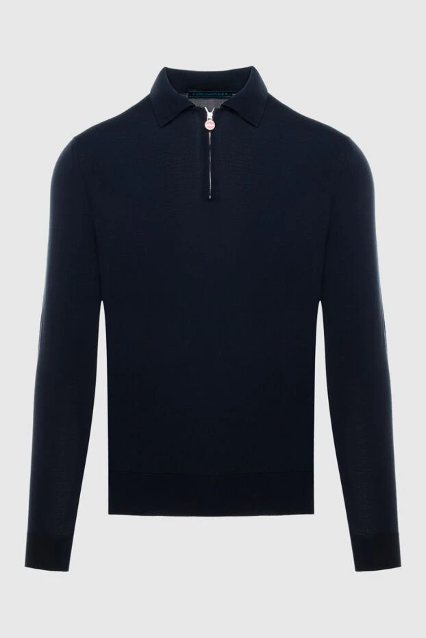 Kiton polo with long sleeves made of wool purple for men 171838 - photo 1