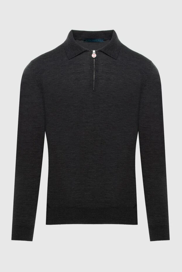 Kiton man wool long sleeve polo gray for men buy with prices and photos 171839 - photo 1