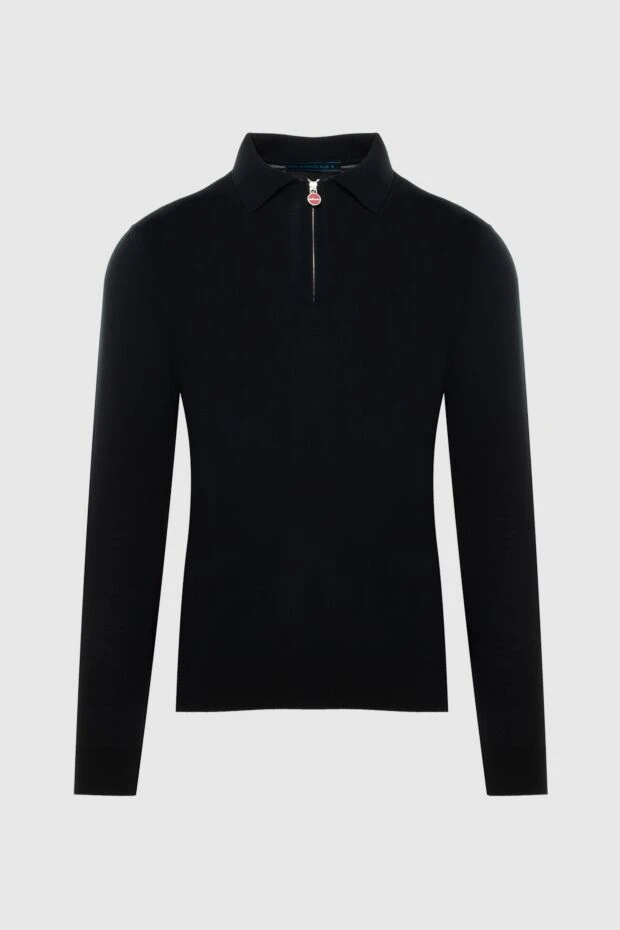 Kiton man wool long sleeve polo black for men buy with prices and photos 171842 - photo 1