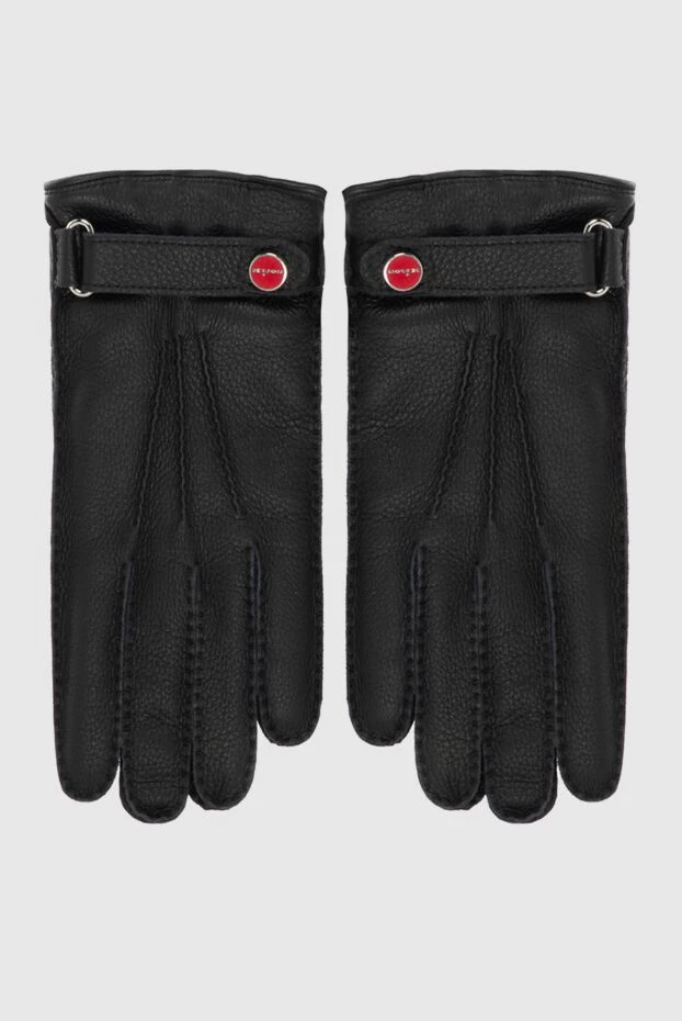 Kiton man black leather gloves for men 171843 - photo 1