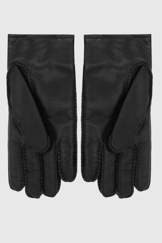 Moorer man men's gloves black made of genuine leather 180067 - photo 3