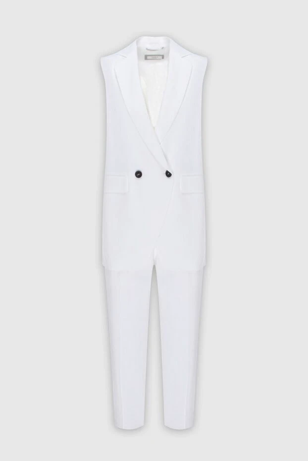 Peserico woman white women's trouser suit made of viscose and elastane buy with prices and photos 171850 - photo 1