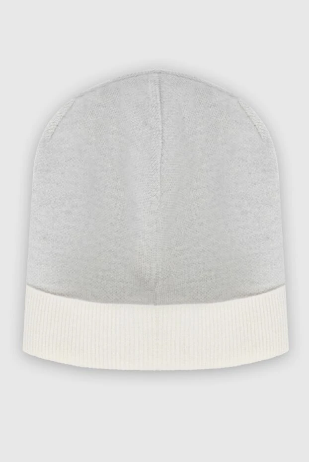 Stefano Ricci шапка з кашеміру та шовку сіра чоловіча 171853 - фото 3