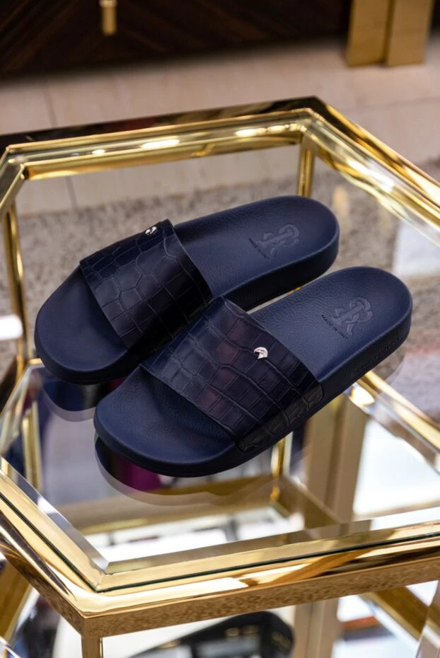 Stefano Ricci black crocodile leather flip-flops with anatomical soles 171855 - photo 2