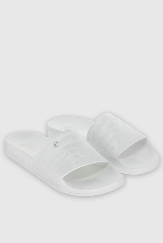 Stefano Ricci crocodile leather flip flops white for men 171856 - photo 3
