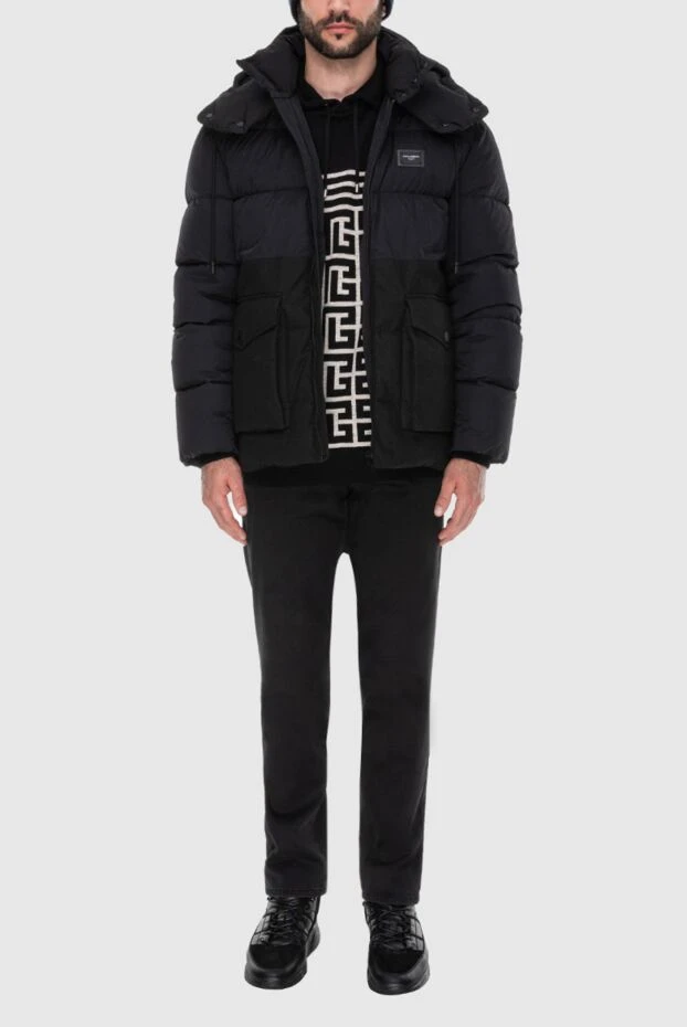 Dolce & Gabbana чоловічі куртка зимова з бавовни та поліаміду чорна чоловіча купити фото з цінами 171864 - фото 2
