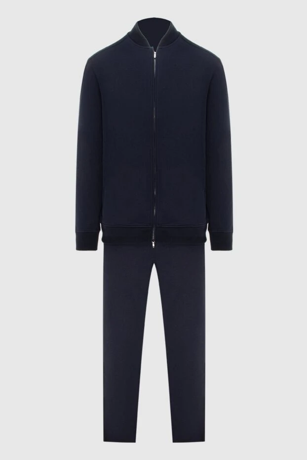 Loro Piana man men's sports suit made of cashmere, silk and cotton, blue buy with prices and photos 171867 - photo 1