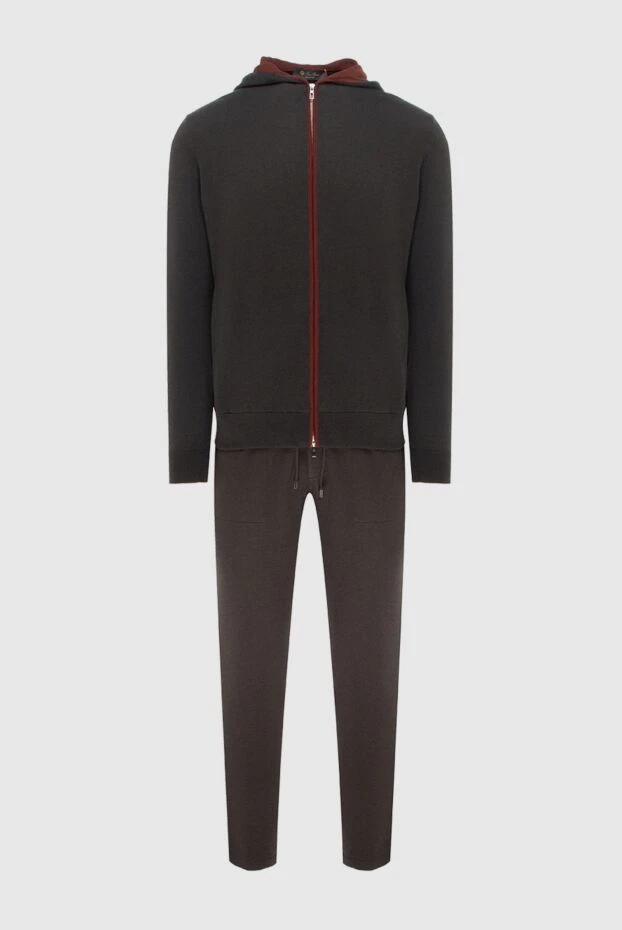 Men's sports suit made of cotton and cashmere brown