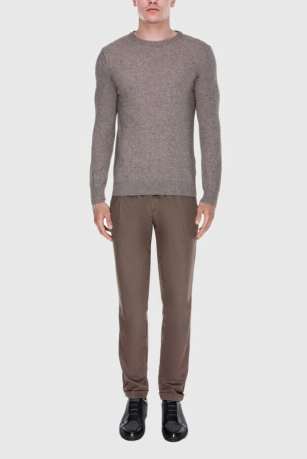 Cesare di Napoli man cashmere jumper brown for men buy with prices and photos 171906 - photo 2