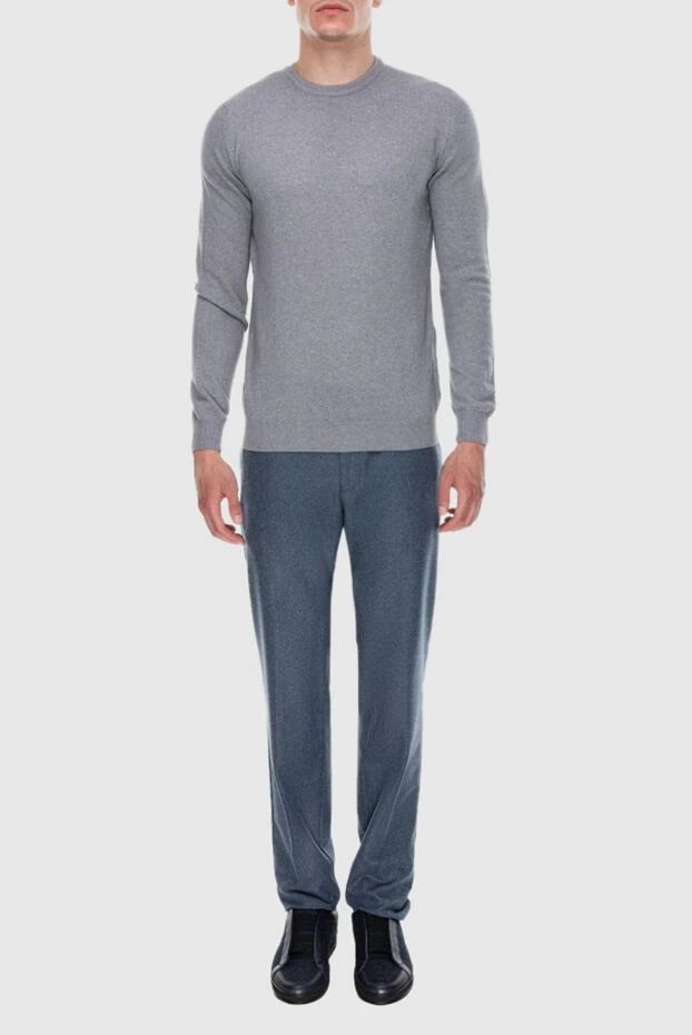 Cesare di Napoli man cashmere jumper gray for men buy with prices and photos 171908 - photo 2