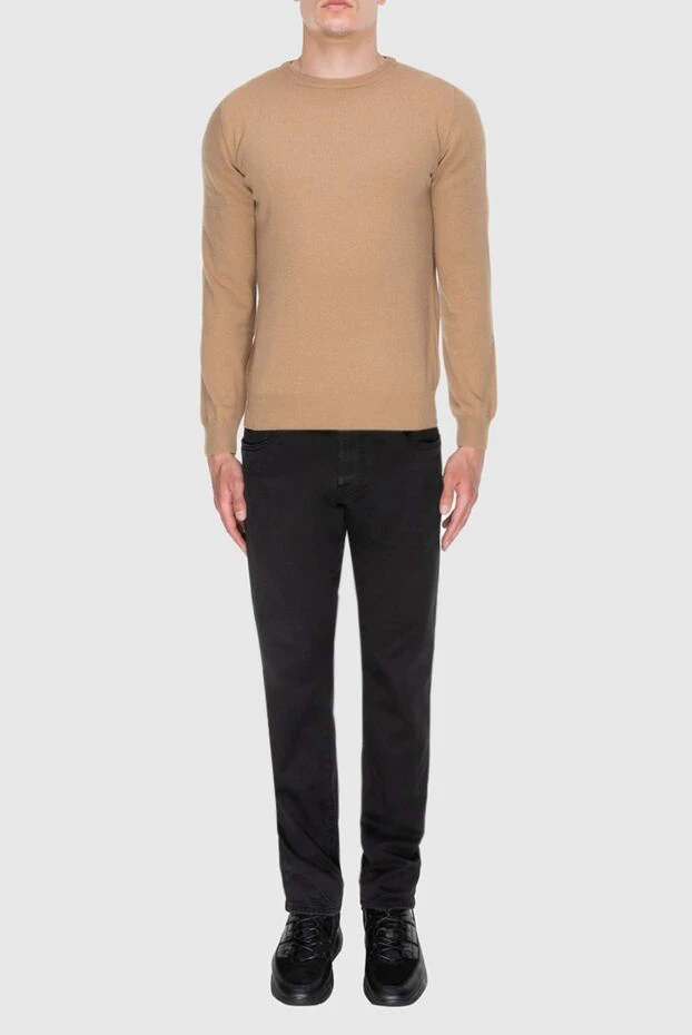 Cesare di Napoli man cashmere jumper brown for men buy with prices and photos 171909 - photo 2
