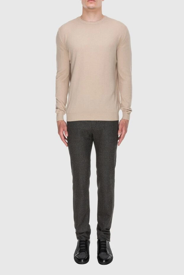 Cesare di Napoli man cashmere jumper beige for men buy with prices and photos 171911 - photo 2