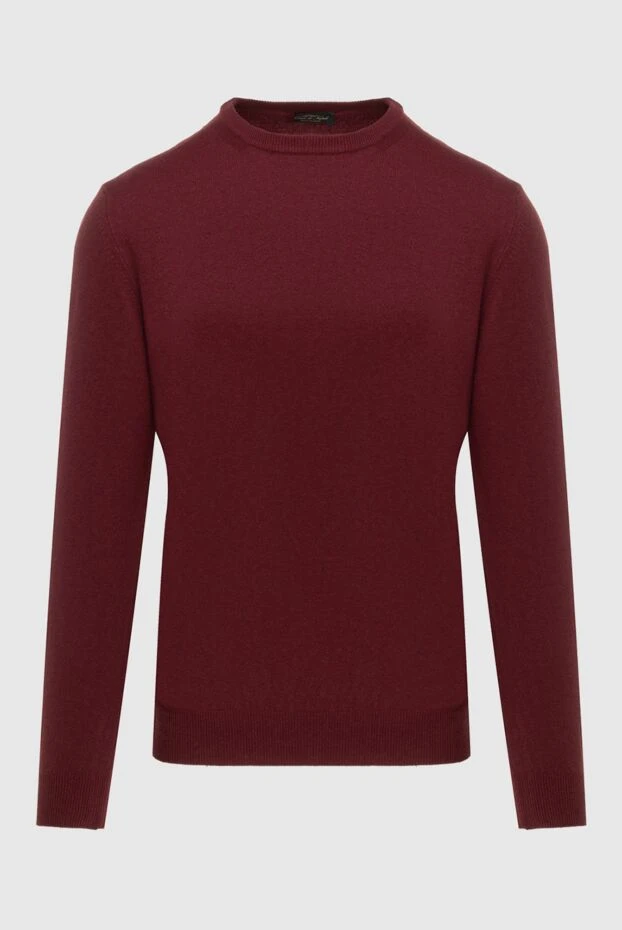 Cesare di Napoli man cashmere jumper burgundy for men buy with prices and photos 171912 - photo 1