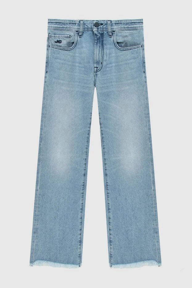 Light blue women's straight-leg jeans