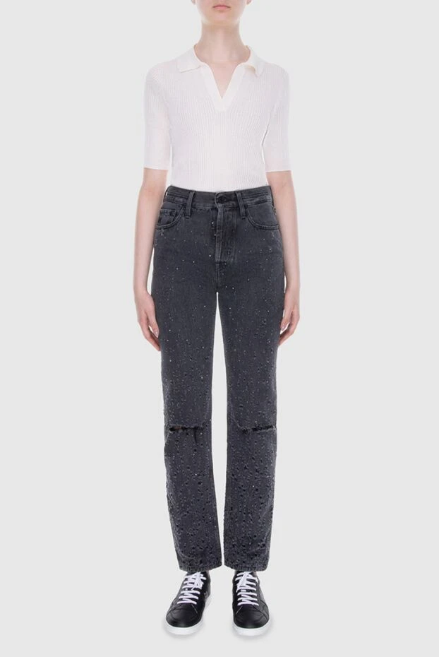 Jacob Cohen женские джинсы из хлопка серые женские купить с ценами и фото 171936 - фото 2
