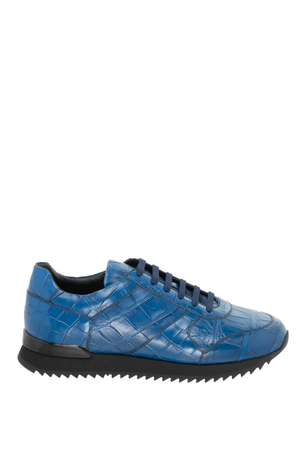 Cesare di Napoli man blue alligator sneakers for men buy with prices and photos 171939 - photo 1