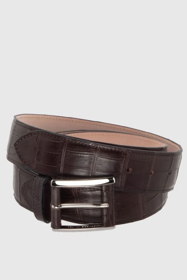 Cesare di Napoli man brown crocodile leather belt for men buy with prices and photos 171942 - photo 1