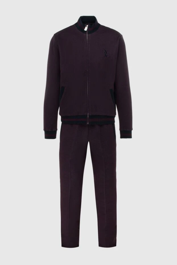 Billionaire man men's sports suit made of silk and cotton, burgundy buy with prices and photos 171951 - photo 1