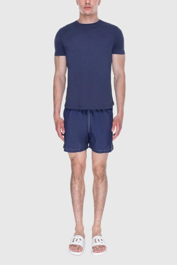 Gran Sasso мужские шорты пляжные из полиэстера синие мужские купить с ценами и фото 171981 - фото 2
