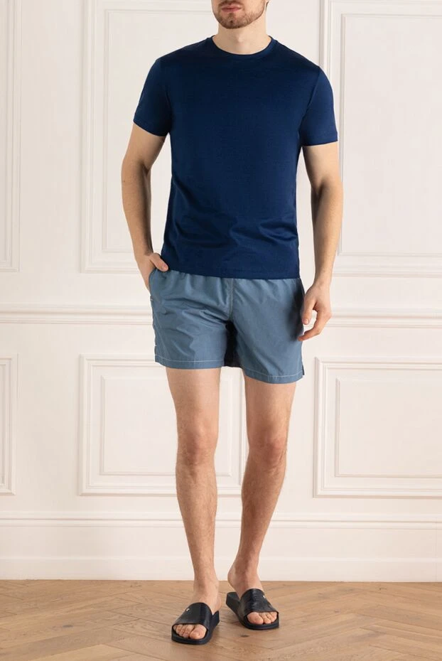 Gran Sasso man beach shorts made of polyester blue for men buy with prices and photos 171984 - photo 2