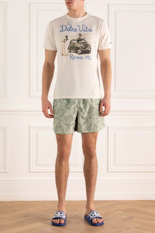 Gran Sasso мужские шорты пляжные из полиэстера зеленые мужские купить с ценами и фото 171992 - фото 2