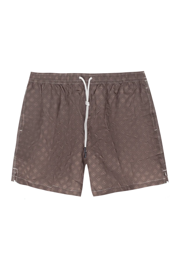 Gran Sasso мужские шорты пляжные из полиэстера коричневые мужские купить с ценами и фото 171994 - фото 1