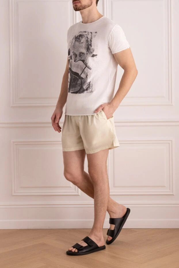 Gran Sasso мужские шорты пляжные из полиэстера белые мужские купить с ценами и фото 171995 - фото 2