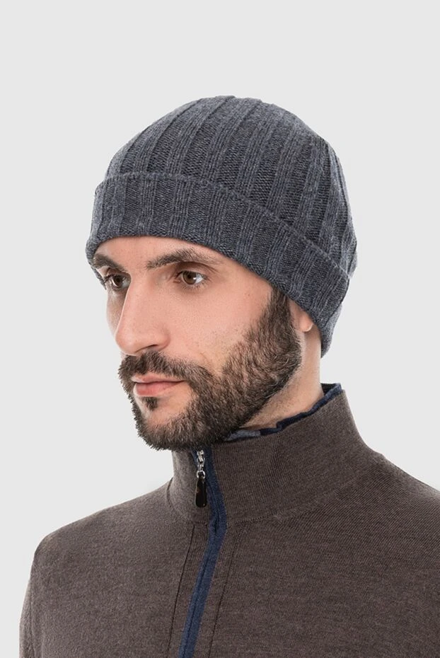 Gran Sasso man gray cashmere hat for men buy with prices and photos 171997 - photo 2