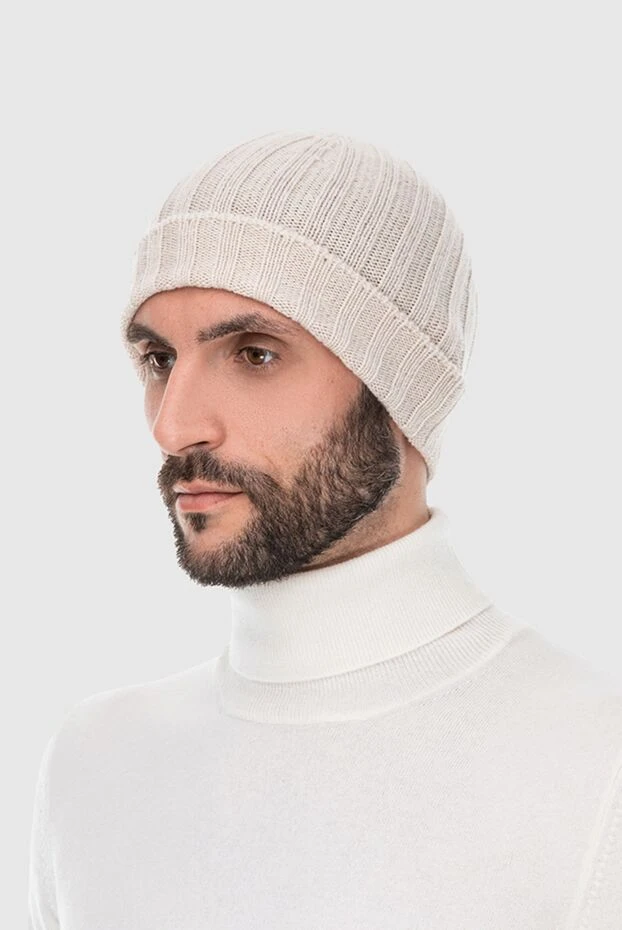 Gran Sasso man white cashmere hat for men buy with prices and photos 171998 - photo 2