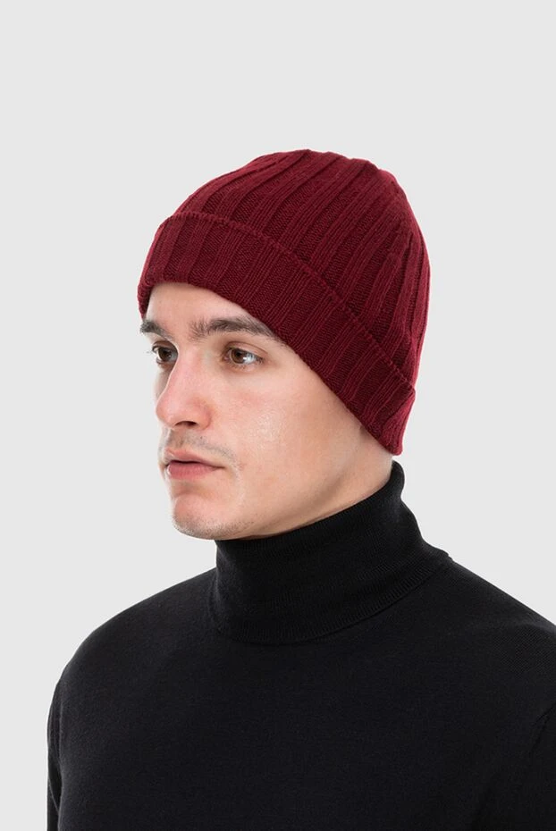 Gran Sasso man red cashmere hat for men buy with prices and photos 172002 - photo 2