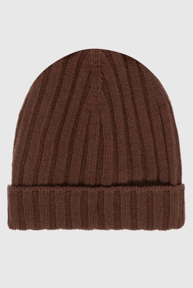 Gran Sasso мужские шапка из кашемира коричневая мужская купить с ценами и фото 172011 - фото 1
